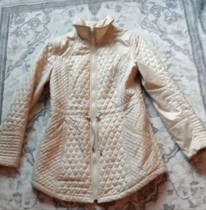 Women's Cream Quilted Jacket